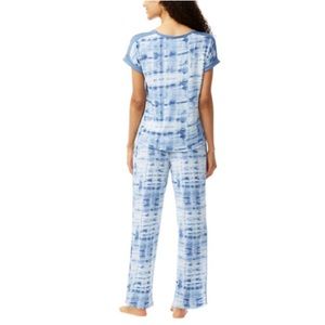 Lucky Brand 4pcs Pajama Sleep Set Blue 